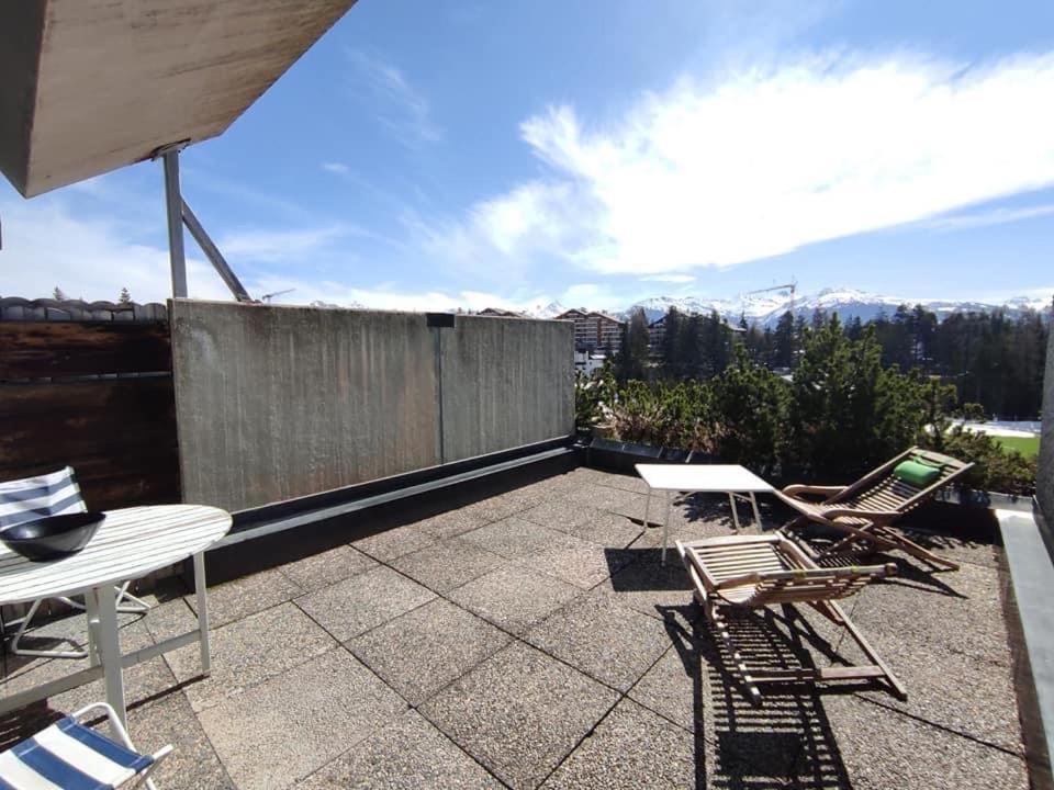 Ferienwohnung Etrier Crans-Montana Exterior foto